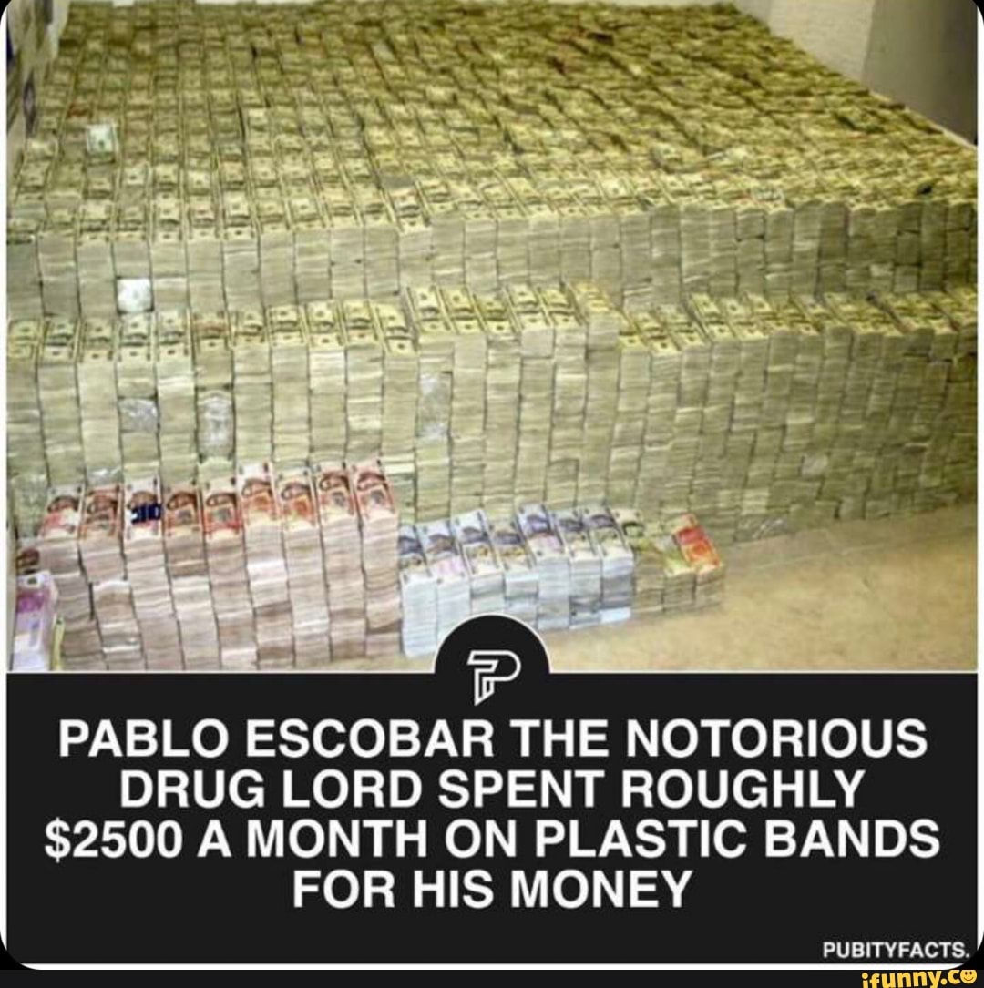 PABLO ESCOBAR THE NOTORIOUS DRUG LORD SPENT ROUGHLY 2500 A MONTH ON