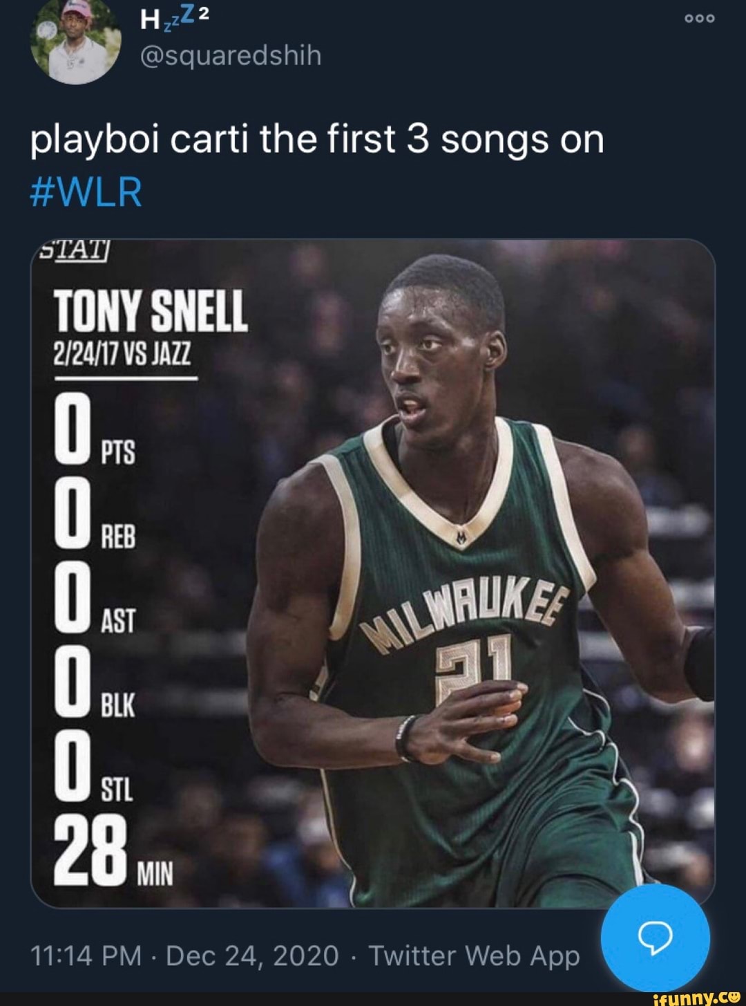 Om H 222 Squaredshih Playboi Carti The First 3 Songs On Wlr Stat Tony Snell Vs Jazz Reb