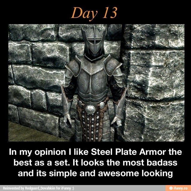 In my opinion I like Steel Plate Armor the best as a set. It looks the