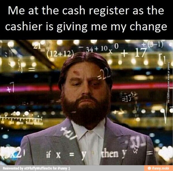 The cash register as the cashier is giving me my change )