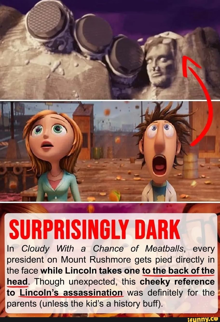 EN SURPRISINGLY DARK In Cloudy With A Chance Of Meatballs, Every ...