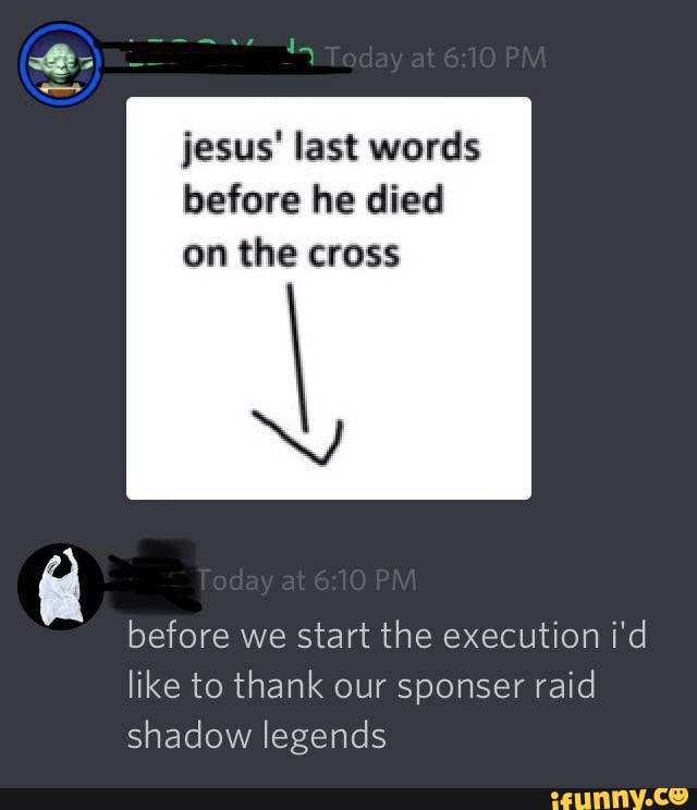 Jesus' last words before he died on the cross Y before we start the ...