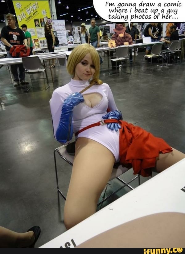 I'm gonna draw a comic
where I beat up a guy
taking photos of her...