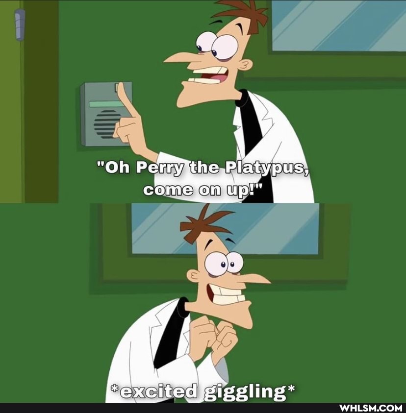 "Oh the Platypus,
On MI
'otioctlisees *