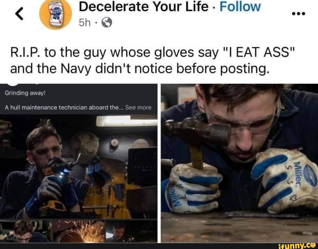 Decelerate Your Life - Follow R.I.P. to the guy whose gloves say 