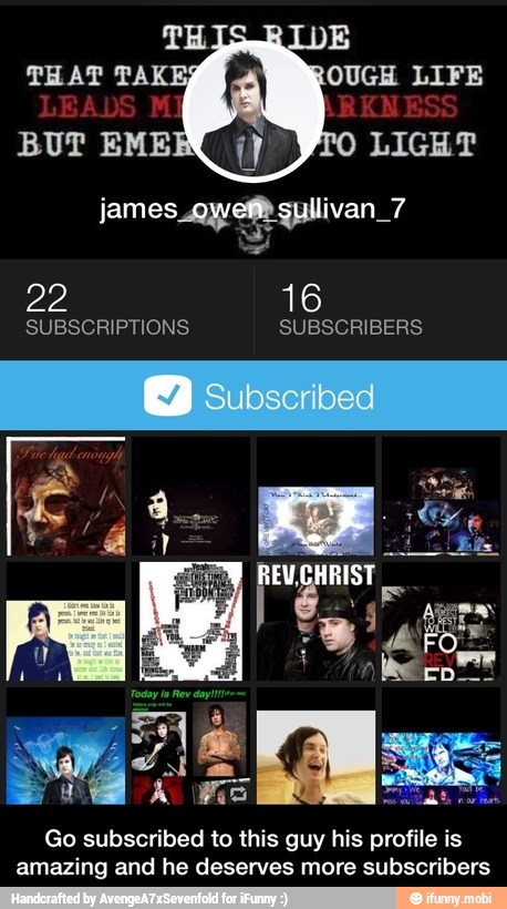 james. gre quilivan 7
Go subscribed to this guy his profile is
amazing and he deserves more subscribers - Go subscribed to this guy his profile is amazing and he deserves more subscribers