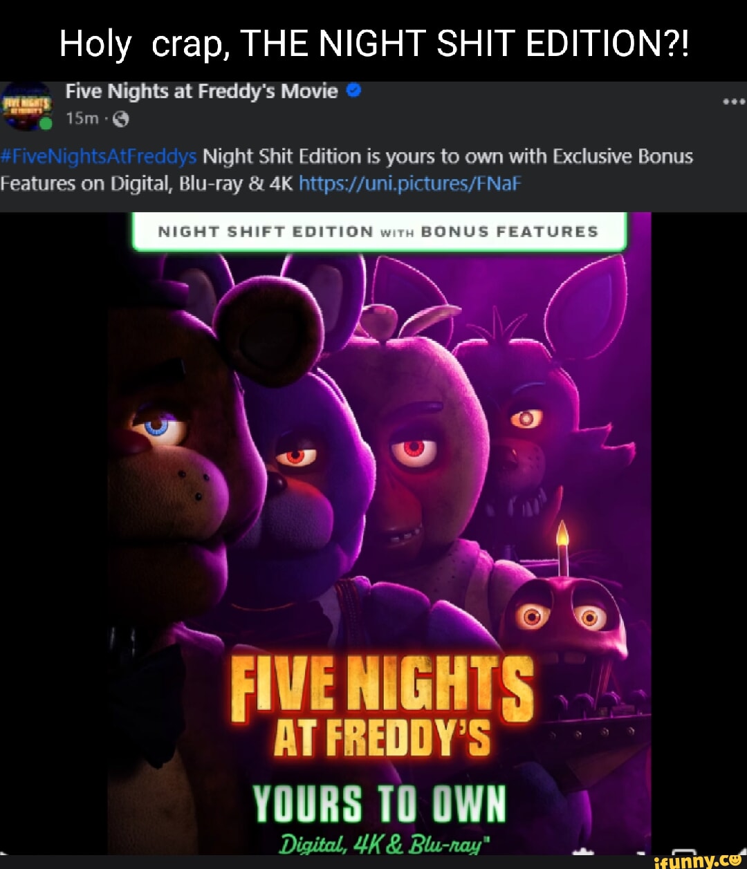 Cey on X: This FNAF Movie shit gets serious