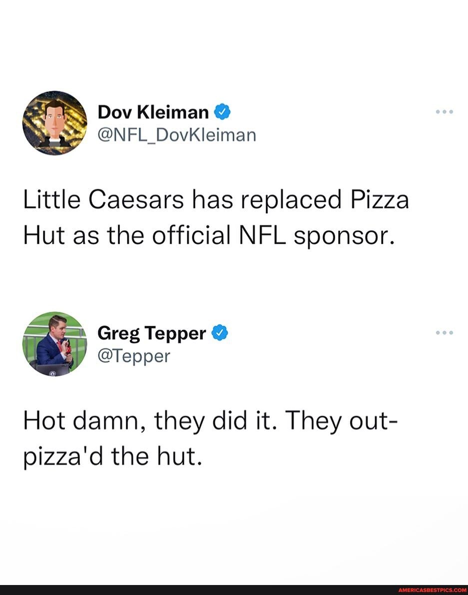 Little Caesars named official pizza sponsor of the NFL, fans bring the  jokes: 'They finally out-pizza'd the Hut' 