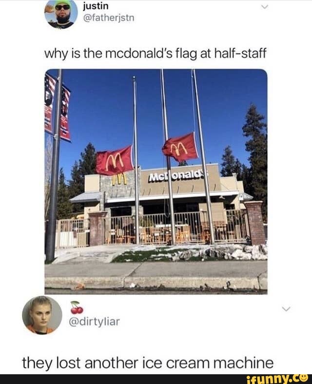 they lost another ice cream machine