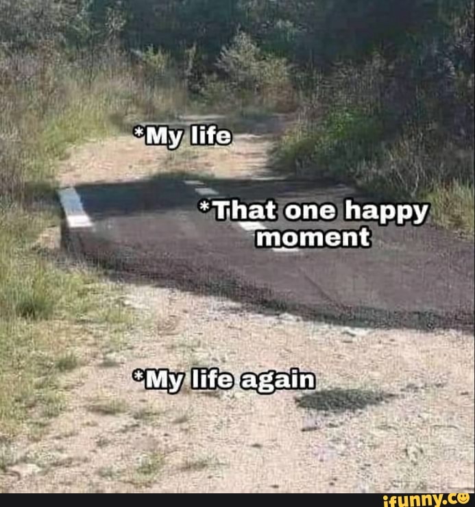"May life
'That one happy
'mament
"My life-again