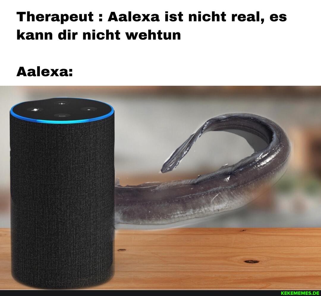 Therapeut : Aalexa ist nicht real, es kann dir nicht wehtun
Aalexa: