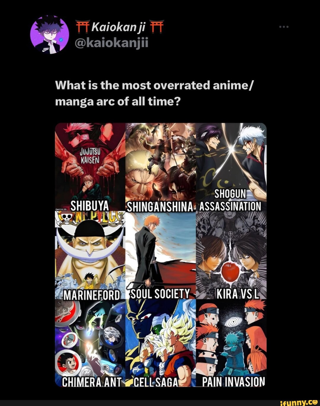 greenscreen Whose the most overrated character on this list? #anime #... |  TikTok