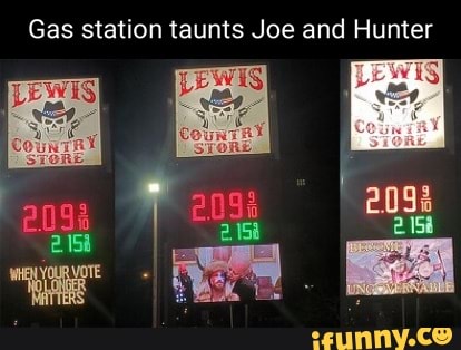 Gas station taunts Joe and Hunter