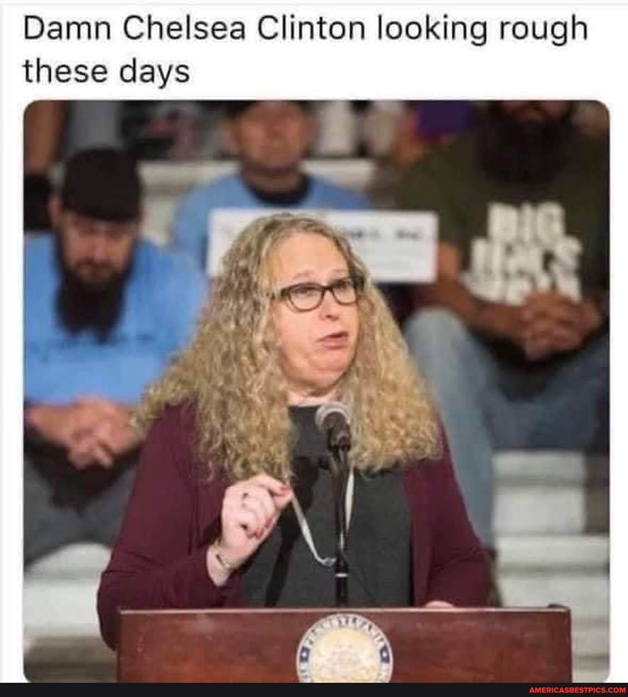 Damn Chelsea Clinton looking rough these days