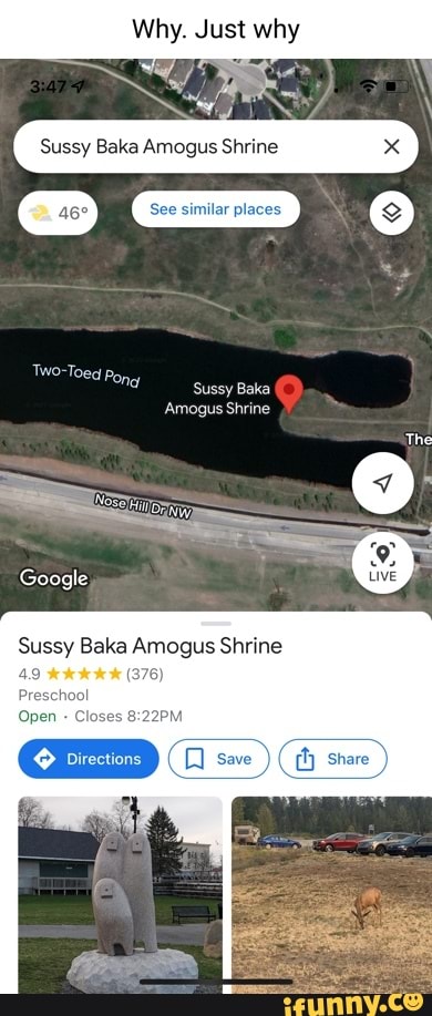 Sussy baka amongus temple Amongus drip temple 5.0 Wk 25 reviews Shrine  Directions Save Nearby Sendtoyour Share phone Boxtelsebaan 48, 5061 VD  Oisterwijk, Netherlands - iFunny Brazil
