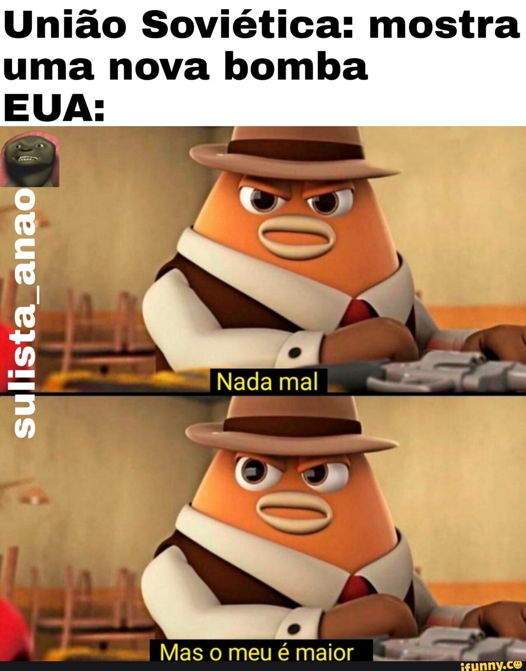 União Soviética: mostra
uma nova bomba
EUA: