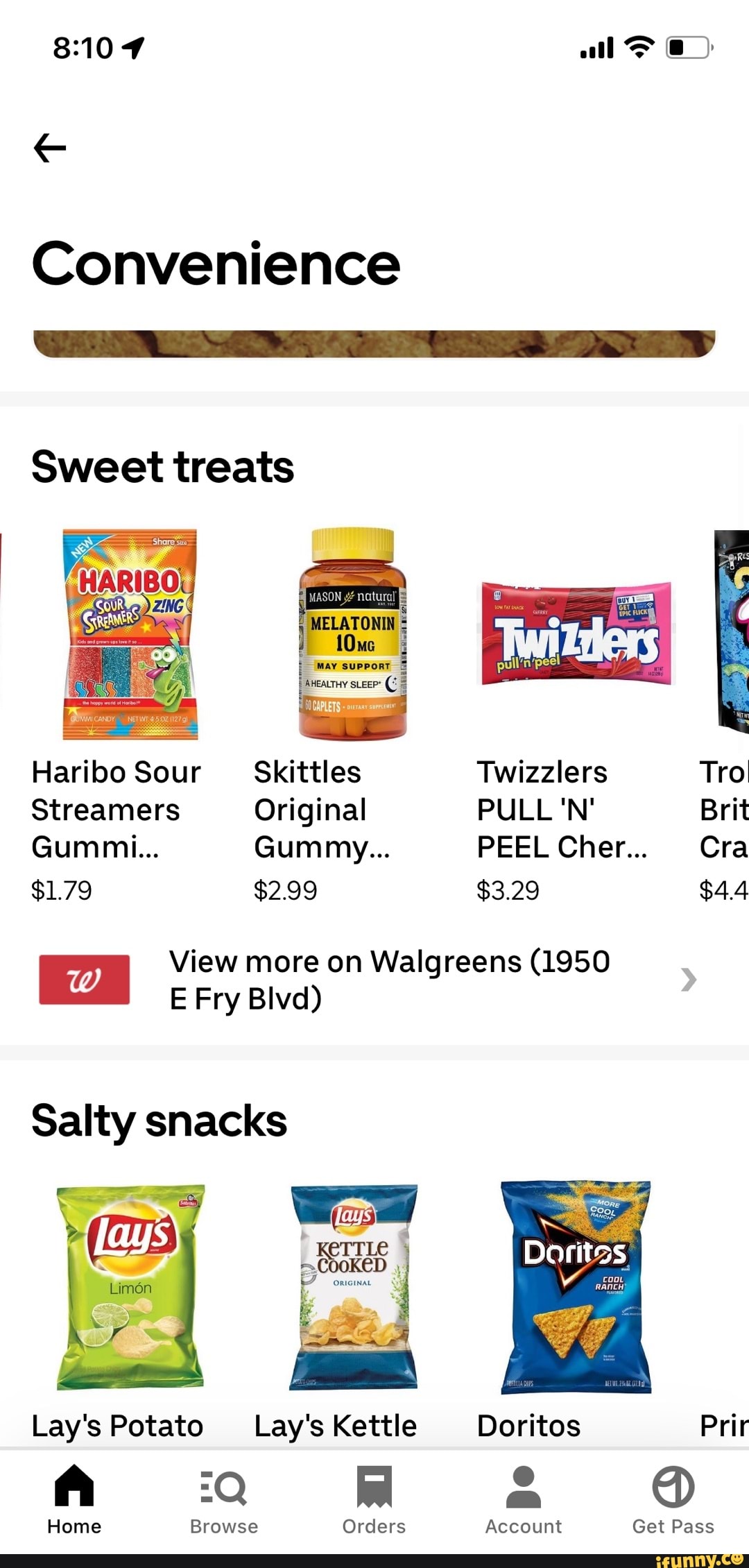 All Convenience Sweet treats HARIBOS Haribo Sour Skittles Twizzlers
