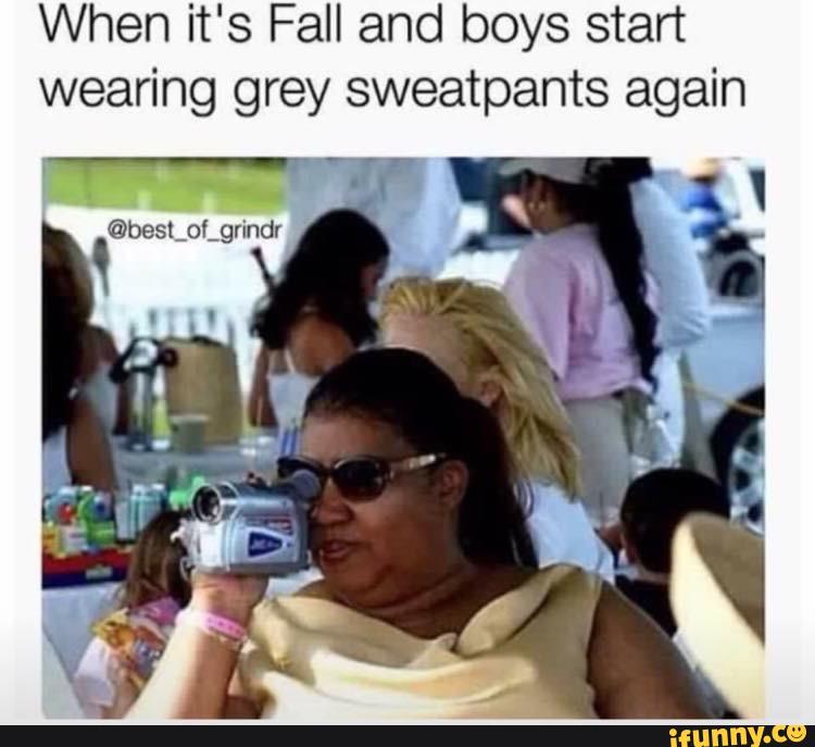 boys wearing grey sweatpants