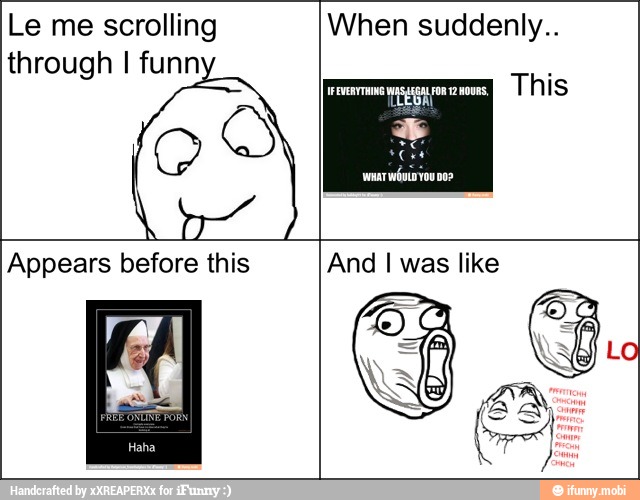 Le me scrolling
through I funn
When suddenly..
NS
Appears before this And I was like