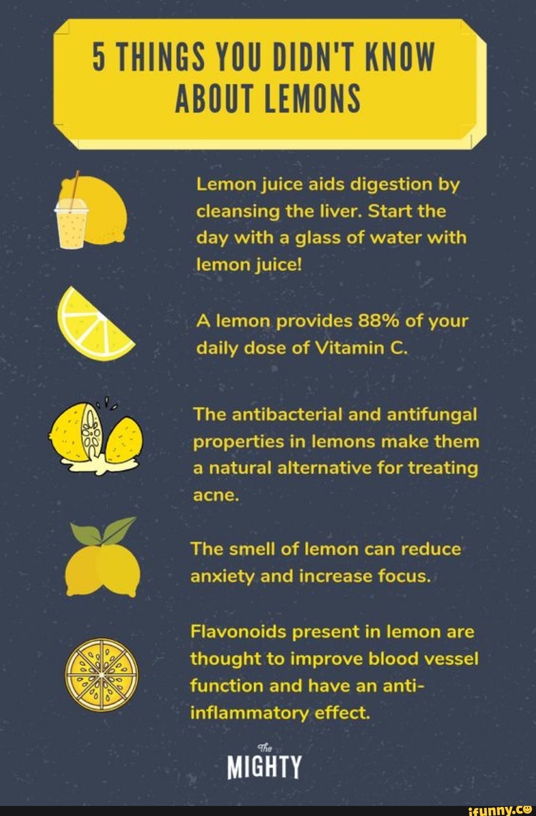 9 THINGS YOU DIDN'T KNOW ABOUT LEMONS Lemon juice aids digestion by ...