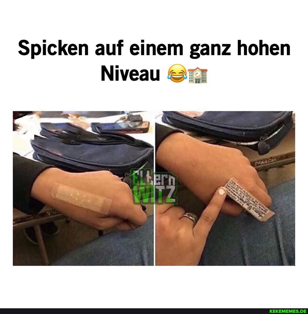Spicken auf einem ganz hohen
Niveau