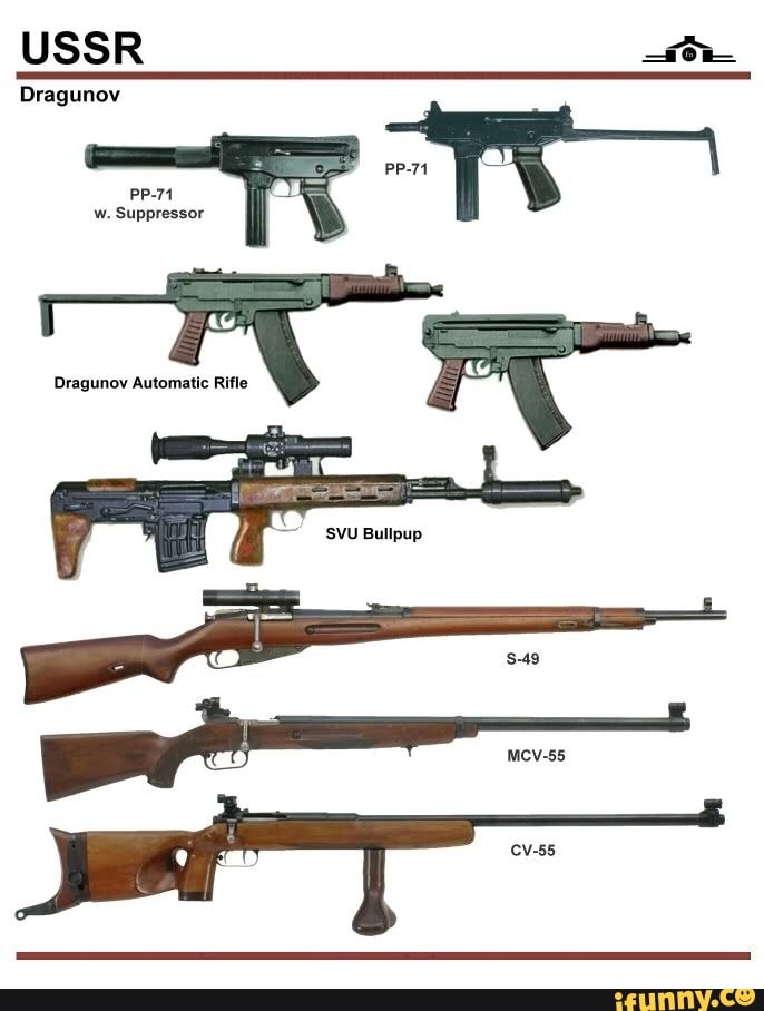 USSR Dragunov PP-74 w. Suppressor - iFunny