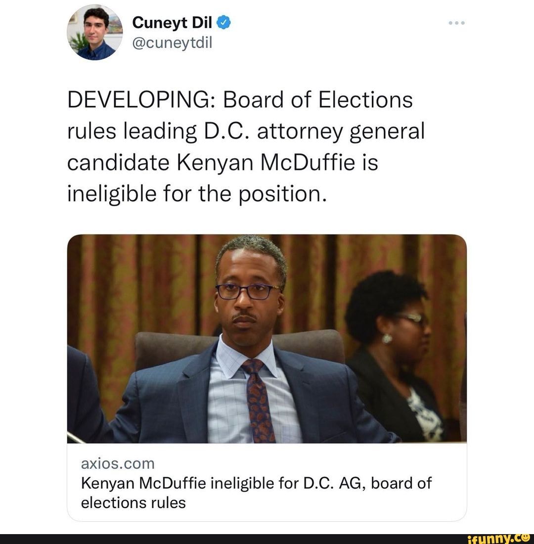 Cuneyt Dil Cuneytdil Developing Board Of Elections Rules Leading D C