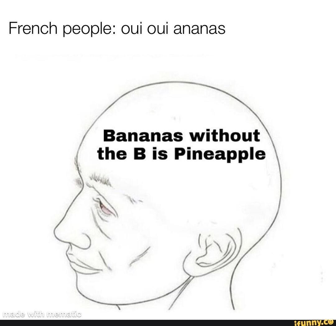 Without b. Bananas without b Pineapple. Ананас Bananas meme. Бананчики Мем.