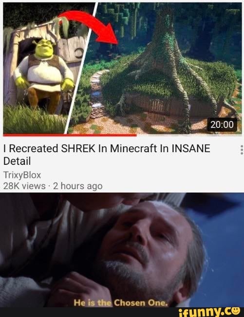 I Recreated SHREK In Minecraft In INSANE
Detail
28K vi 2 hours ago
He ig the Chosen One.