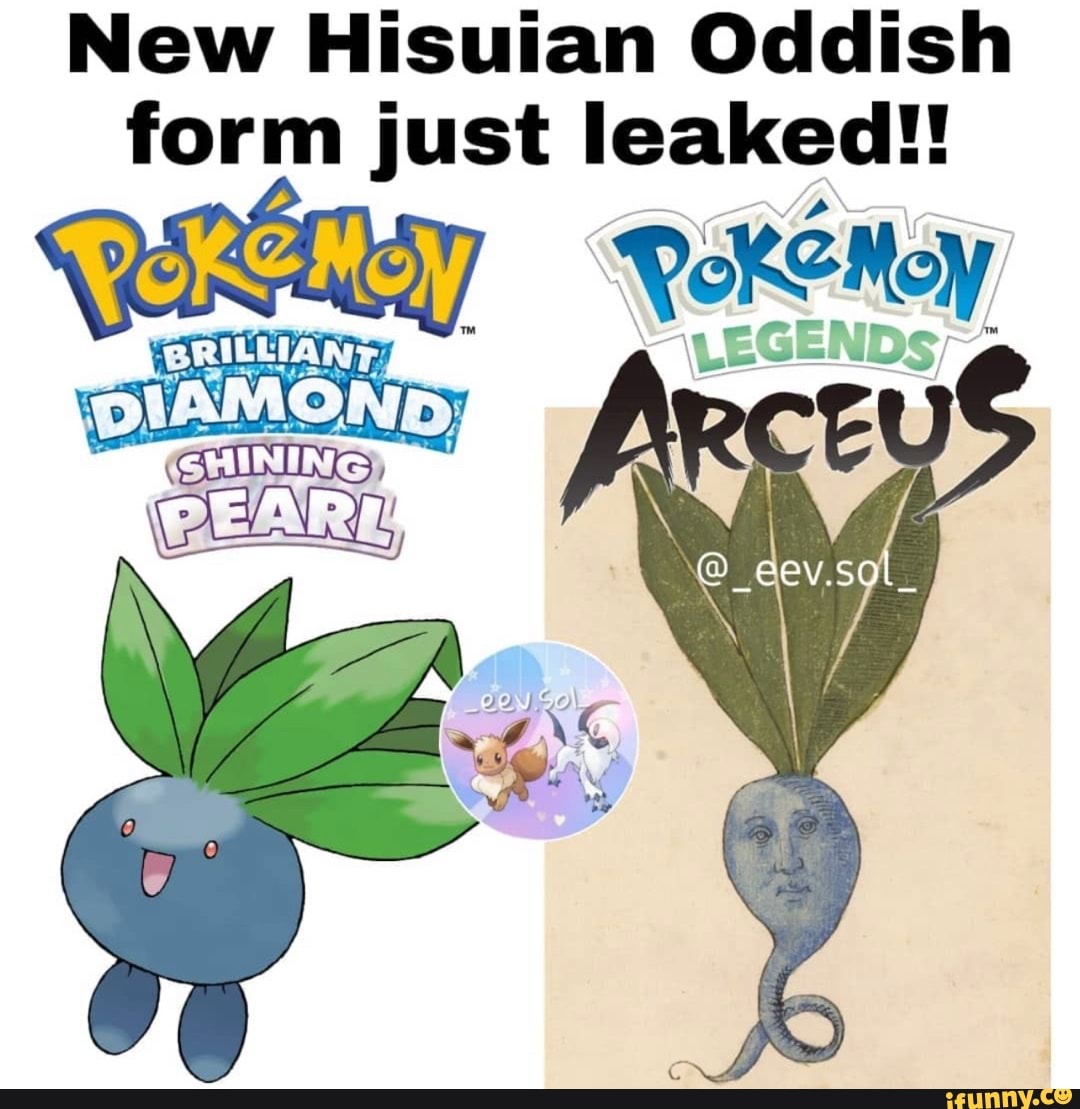 New am Oddish form just leaked!! BRILLIANT, - iFunny, image size:1080x1109