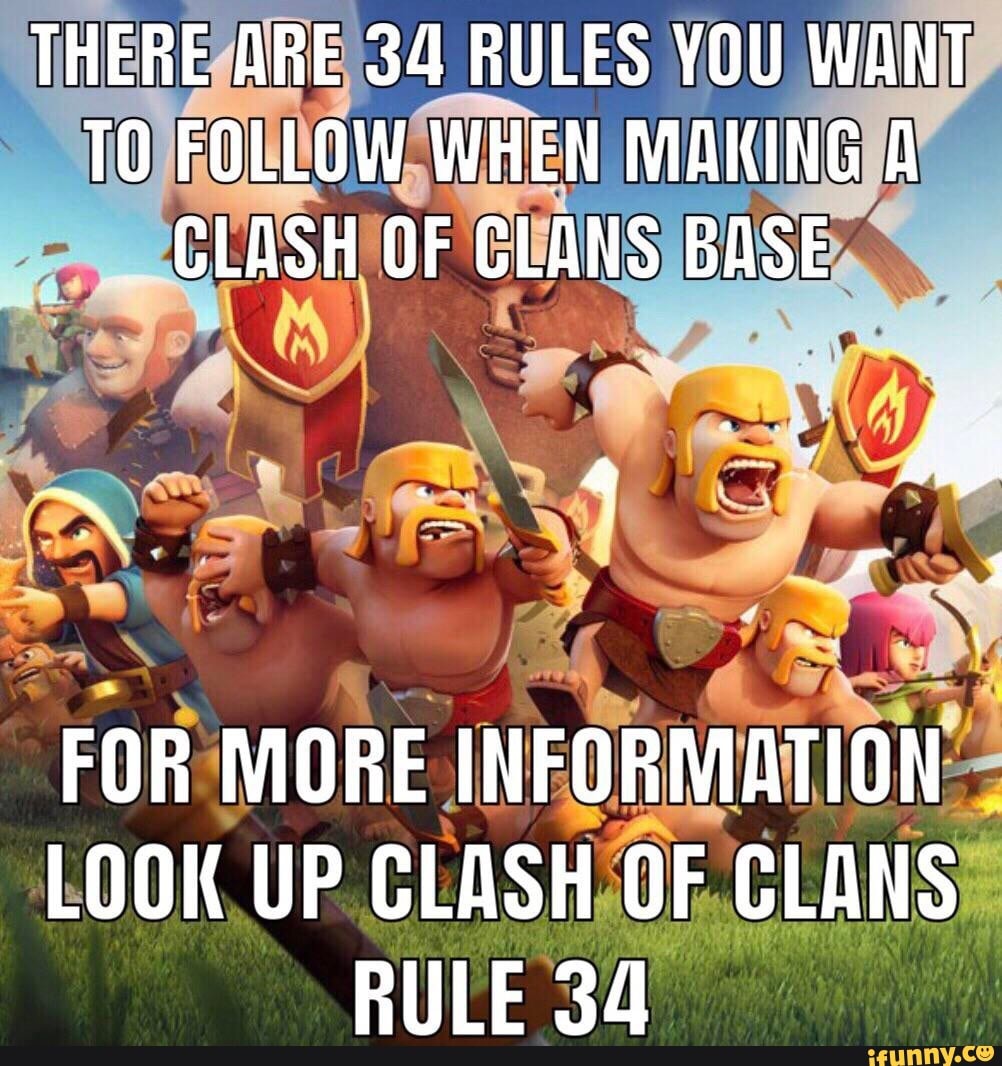 Rule 34 clash. Clans of Clans rule34.