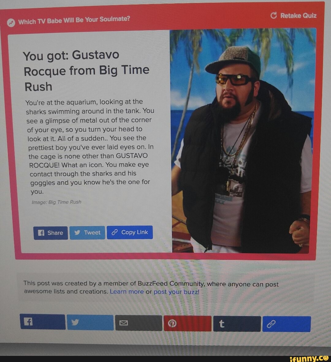 You Got Gustavo Rocque From Big Time Rush You Re At The Aquarium Looking At The