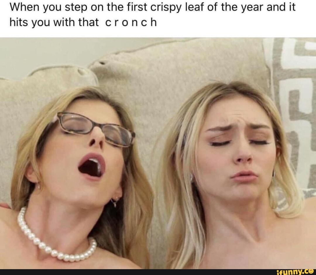 When you step on the first crispy leaf of the year and it hits you with that ch