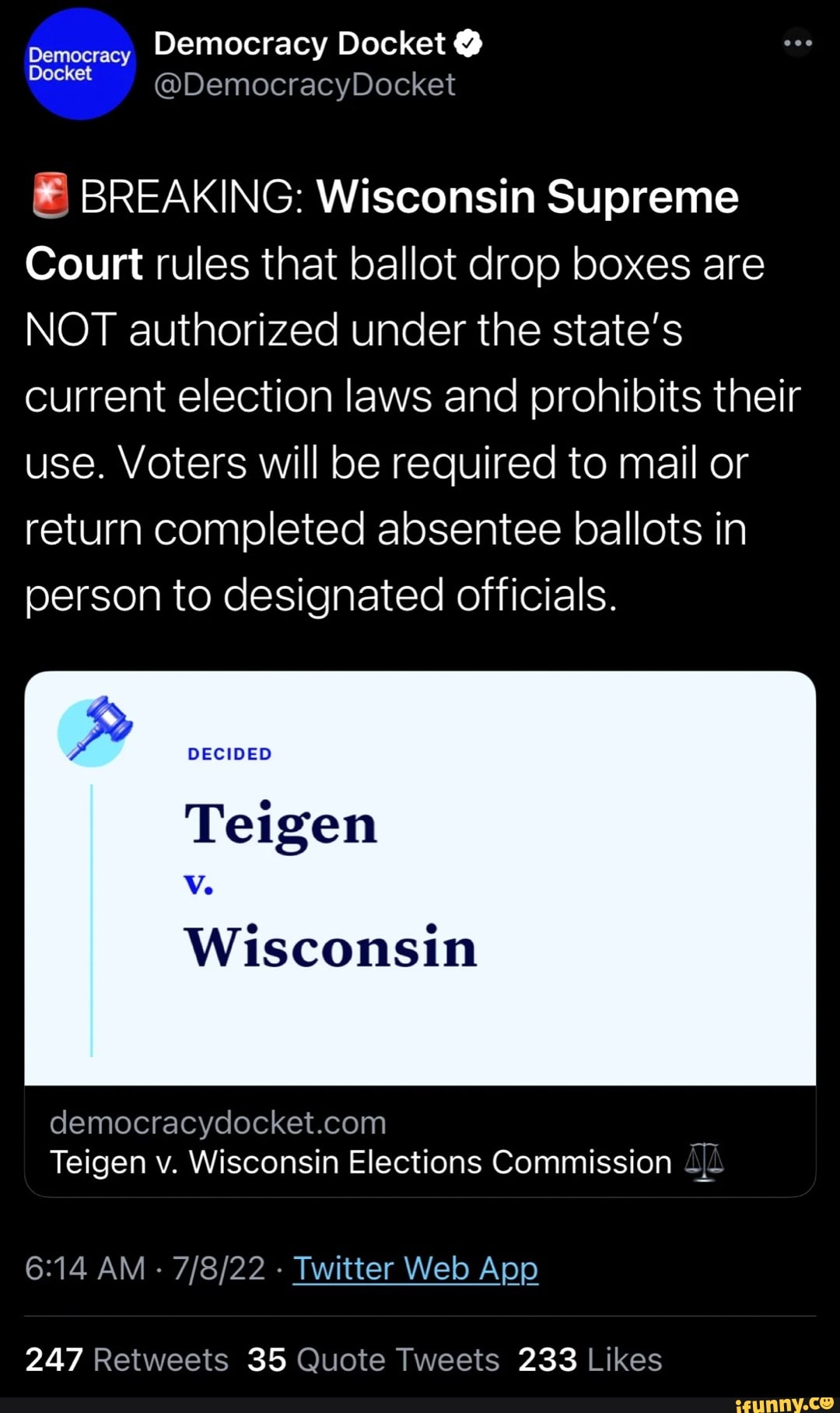 Atdemocracydocket memes. Best Collection of funny Atdemocracydocket ...