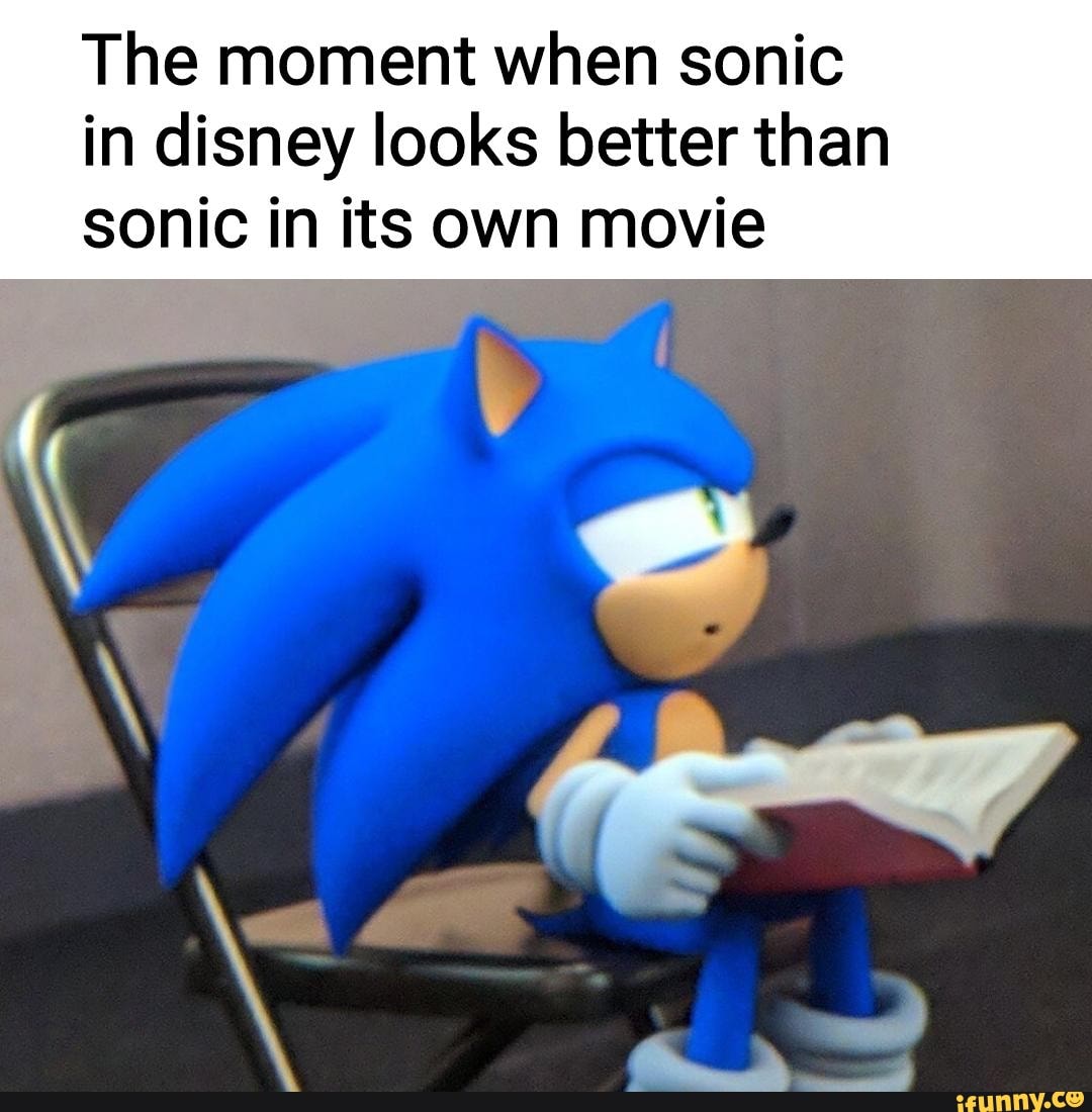 The moment when sonic in disney looks better than sonic in its own ...