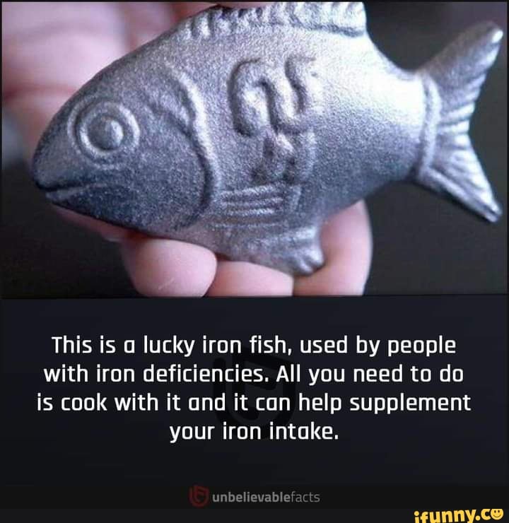 This is lucky iron fish, used by people with iron deficiencies. All you need to do is cook with