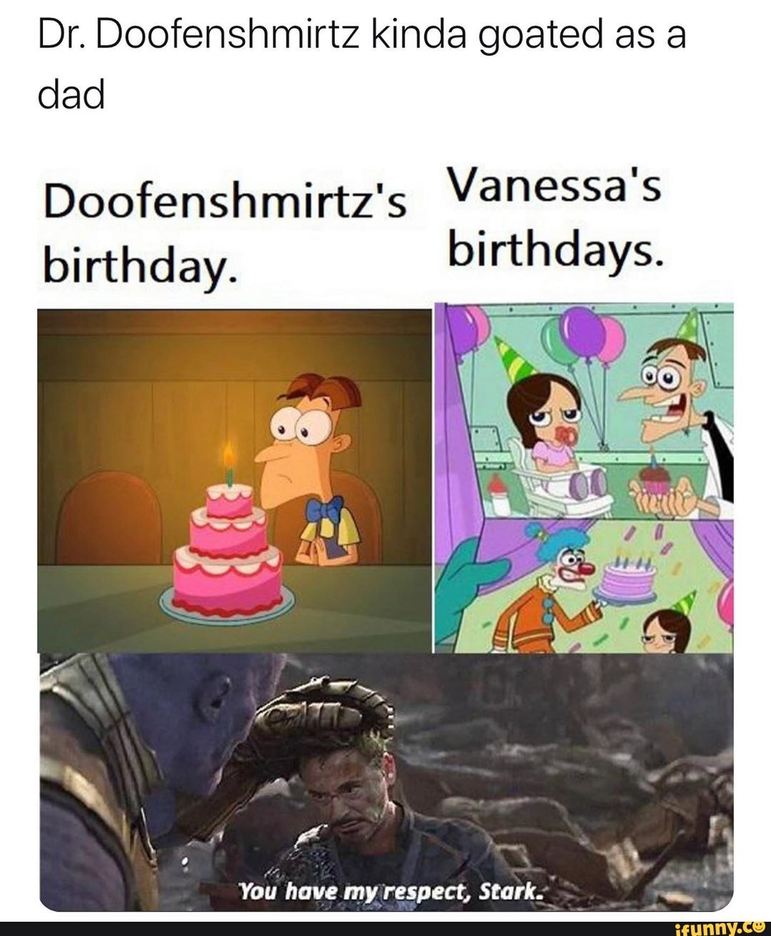 Dr. Doofenshmirtz kinda goated as a dad Doofenshmirtz's birthday ...