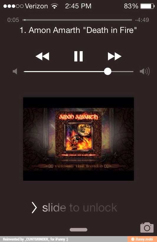 1. Amon Amarth "Death in Fire"