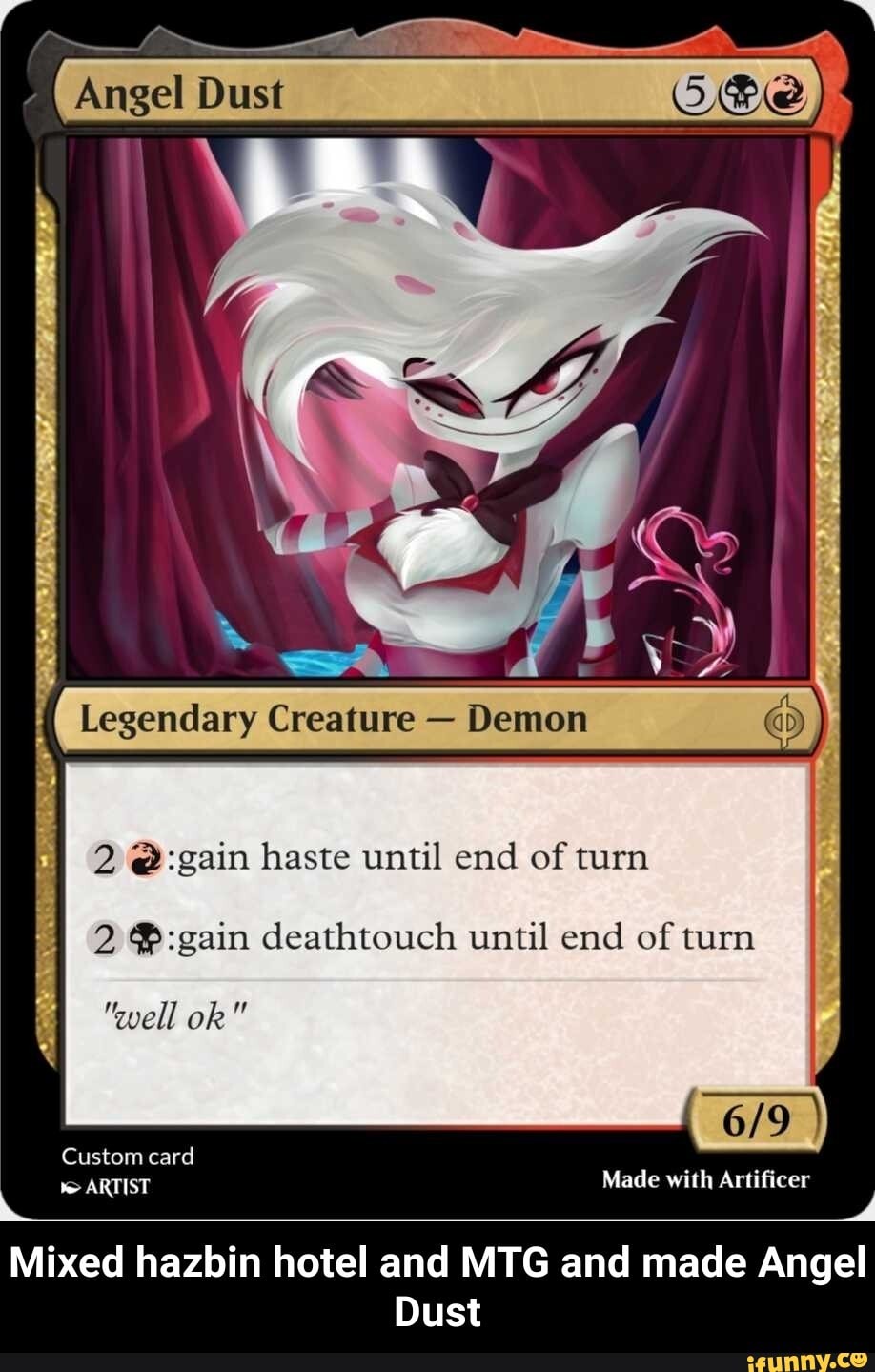 Legendary Creature Demon GD 2 &:gain haste until end of turn 2 ®:gain  deathtouch