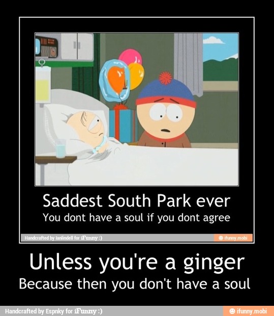 II andeaedby lalinelfor
Funny)
ST
Unless you're a ginger
Because then you don't have a soul - Unless you're a ginger
Because then you don't have a soul