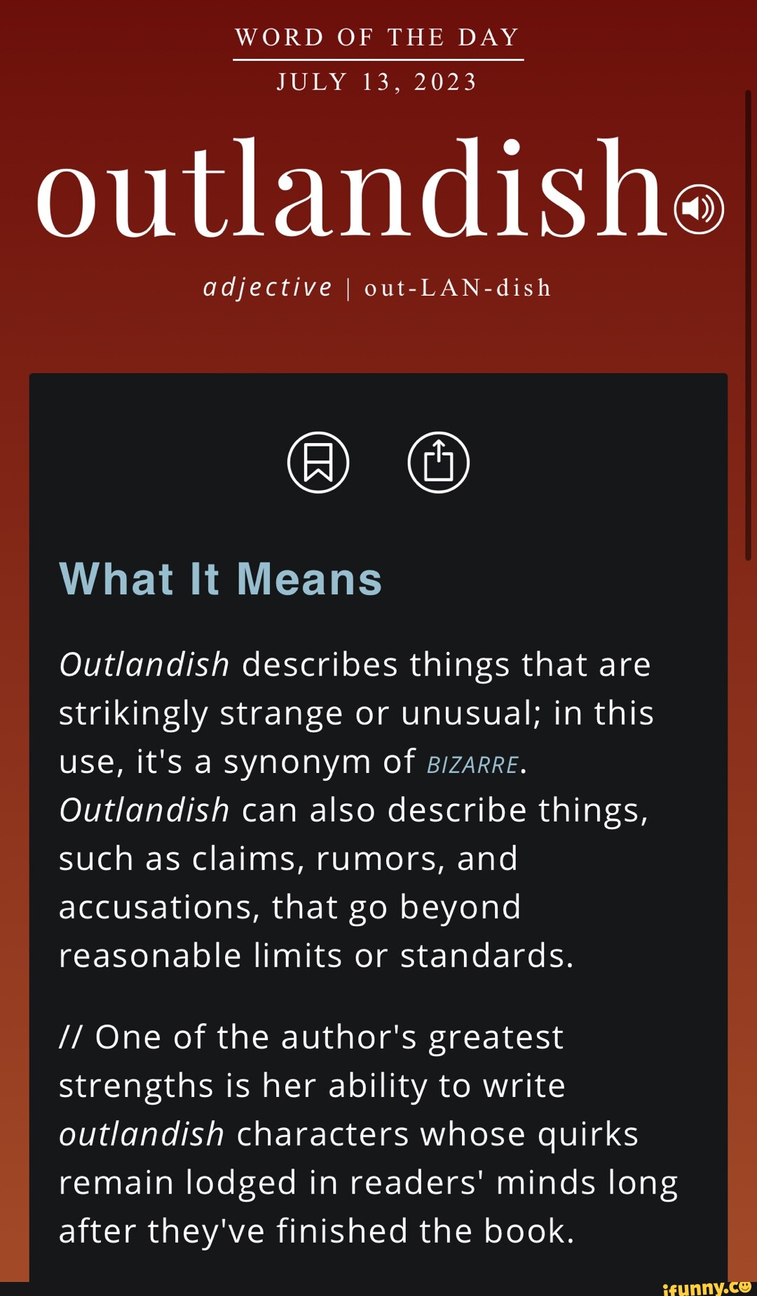 word-of-the-day-july-13-2023-outlandishe-adjective-i-out-lan-dish-what