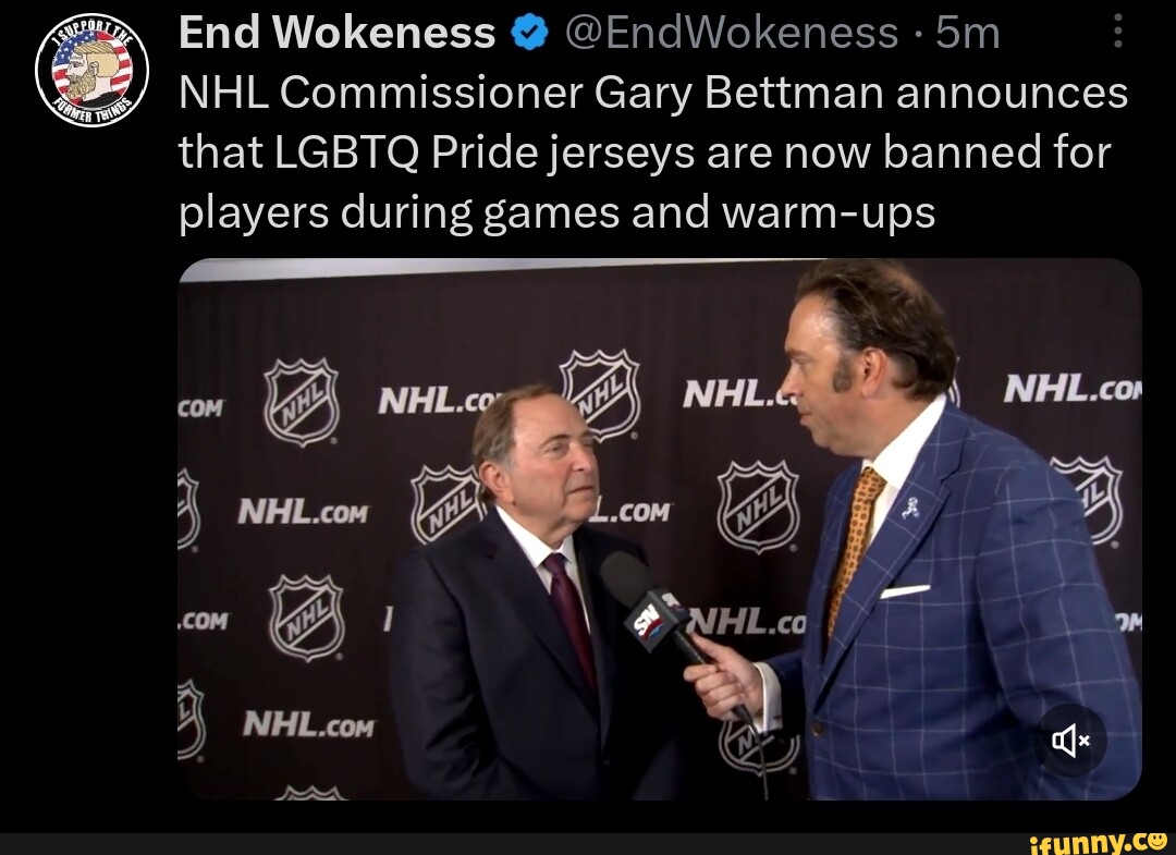 NHL bans Pride jerseys during warm-ups