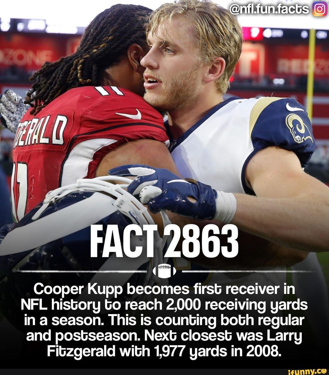 ""nflfunfacts FACT 2863 Cooper Kupp first receiver in NFL