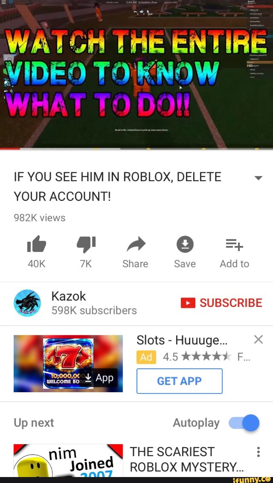 To If You See Him In Roblox Delete V Your Account ª Lojggg