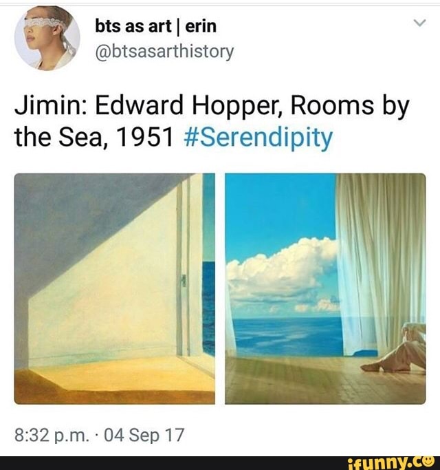 Jimin Edward Hopper Rooms By The Sea 1951 Serendipity