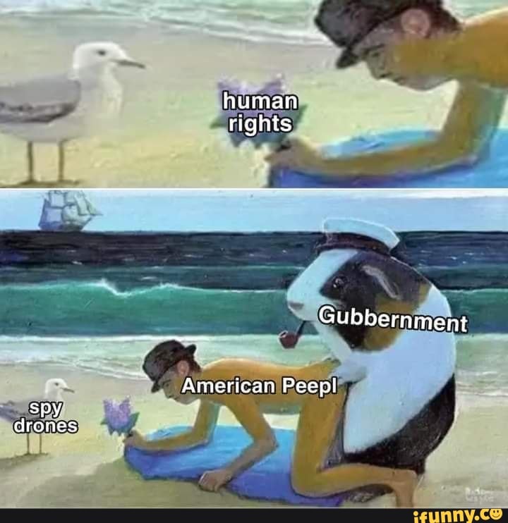 human rights
Gubbernment
American Peepl
Spy drones