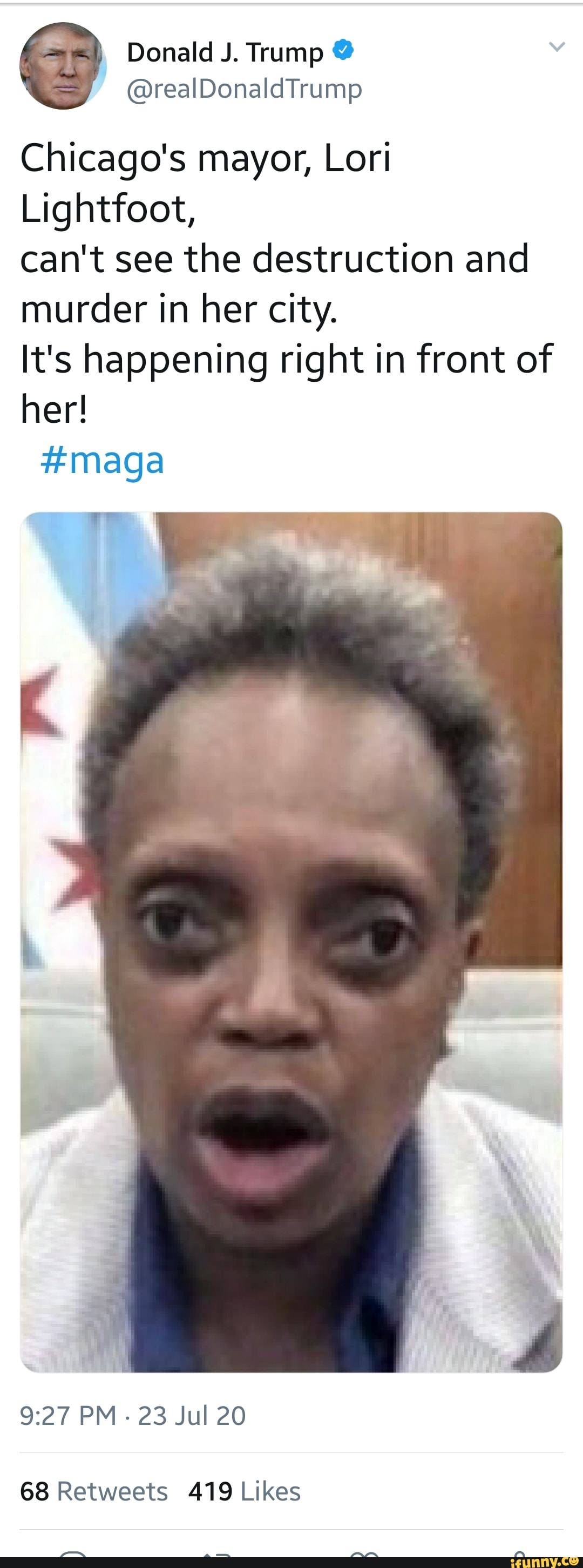 Chicago's mayor, Lori Lightfoot, can't see the destruction and murder