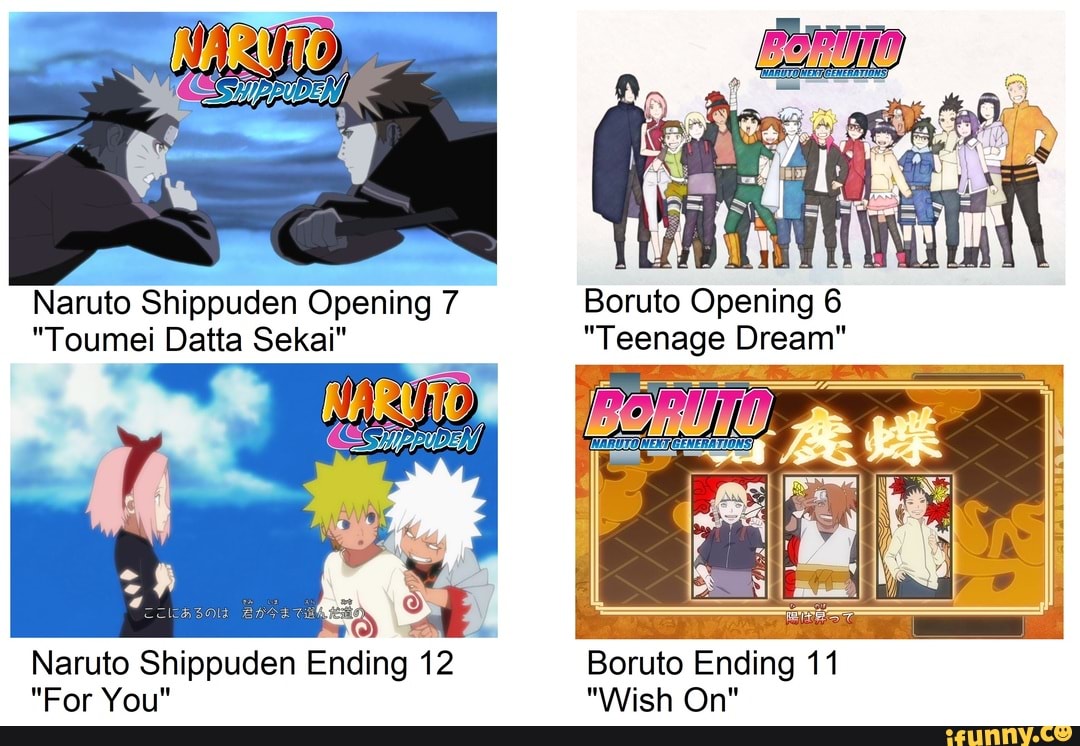 Naruto Shippuden Opening 7  Toumei Datta Sekai (HD) 