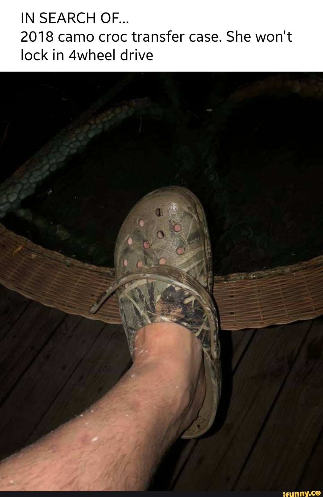 2018 camo croc transfer case. She won't
lock in 4wheel drive