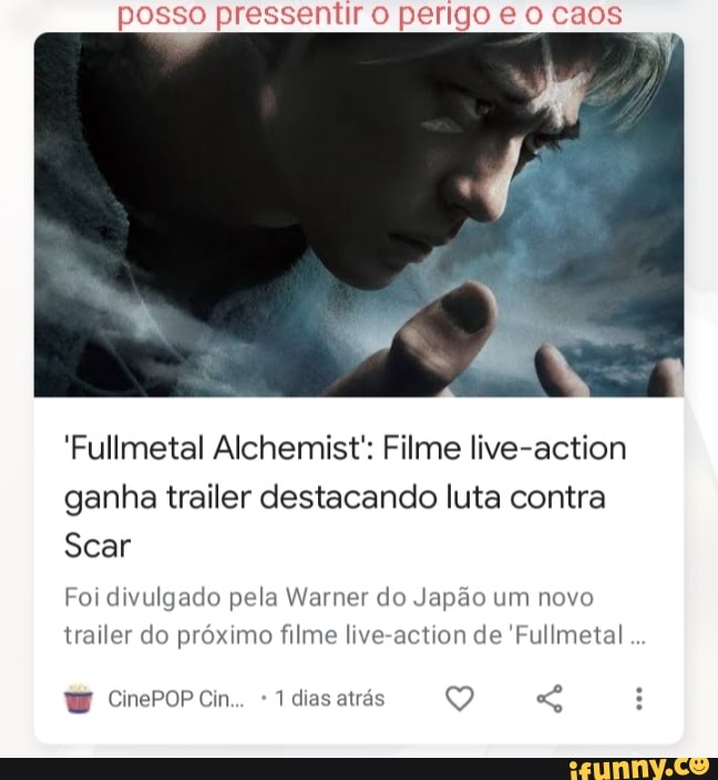 Fullmetal Alchemist': Filme live-action ganha trailer destacando luta  contra Scar - CinePOP